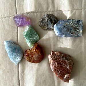 Chakra stones. Real crystals